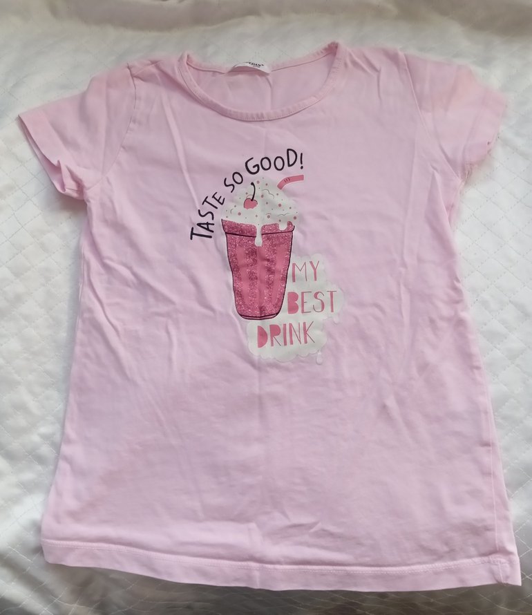 Pembe Kız Çocuk Basic Tişört ve Şort Takımı - Görsel 3