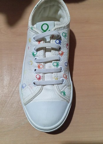 Renkli Baskılı Beyaz Kız Çocuk Spor Ayakkabı - Görsel 4