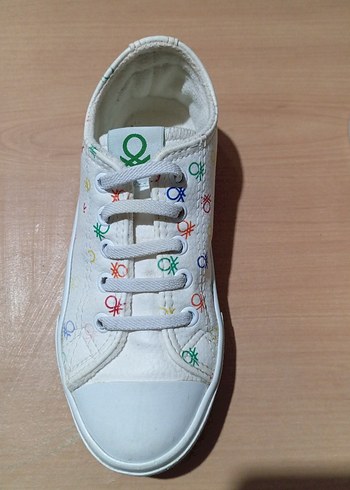 Renkli Baskılı Beyaz Kız Çocuk Spor Ayakkabı - Görsel 6