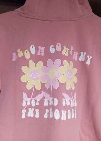 Kız çocuk kapşonlu sweatshirt - Görsel 3