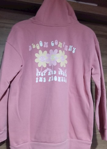 Kız çocuk kapşonlu sweatshirt - Görsel 2