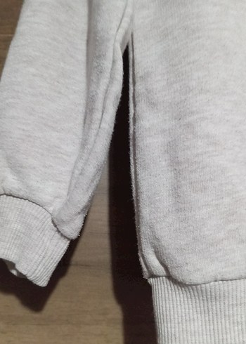 Kız Çocuk Gri Baskılı Sweatshirt - Görsel 3