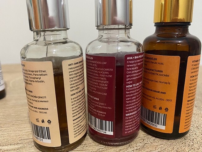  Beden Renk Luis bien vitamin c serum aha bha peeling serum leke karsiti se