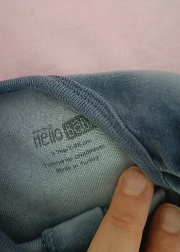 Gri Uzun Kollu Bebek Body, çıtçıtlı - Görsel 2