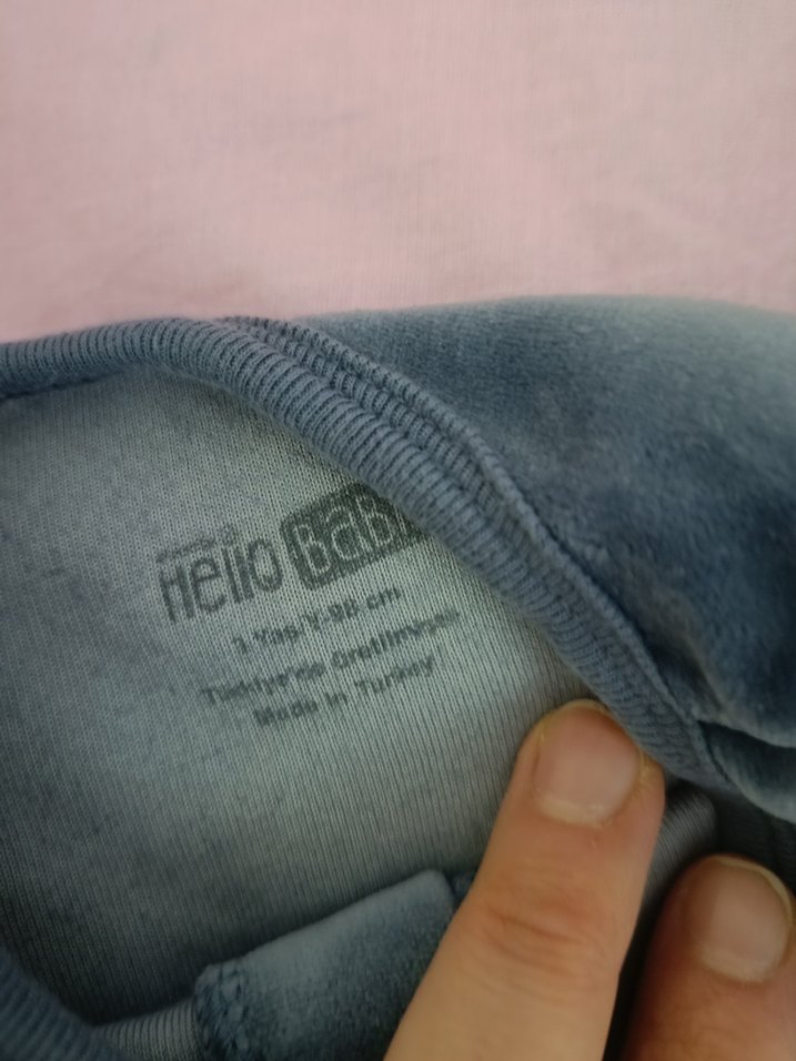 Gri Uzun Kollu Bebek Body, çıtçıtlı - Görsel 2