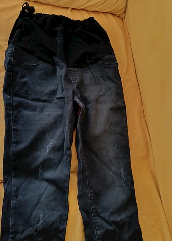 LC Waikiki Siyah Rahat Kesim Hamile Kot Pantolon
