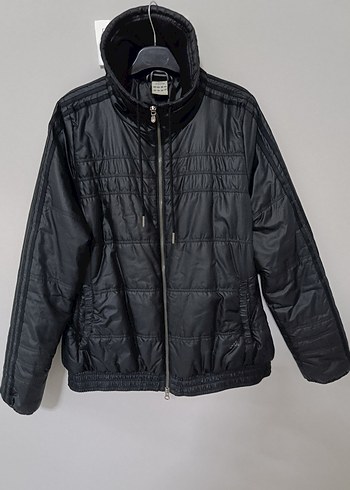 Adidas Orijinal Mont Siyah Kapusonlu Sisme Mont
