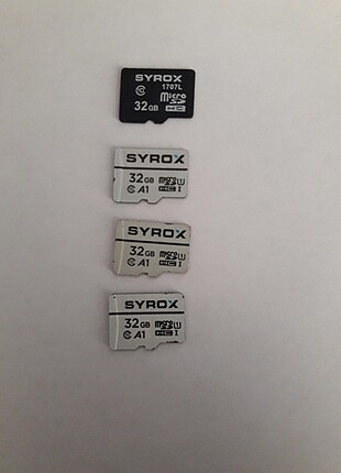 SYROX 32gb hafıza kartı 4 adet