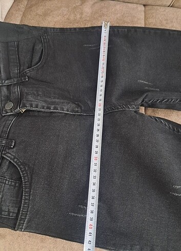 xl Beden siyah Renk Sorunsuz kot pantalon