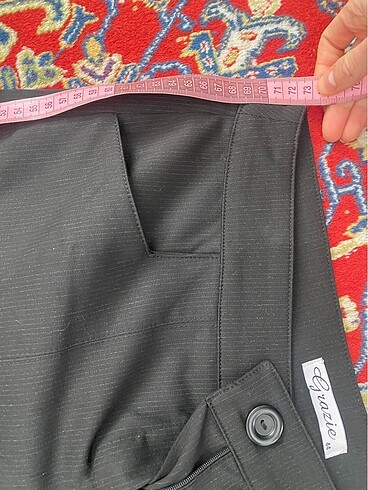 44 Beden siyah Renk vintage kumaş pantalon