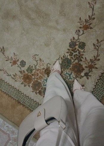 Bej Stiletto Topuklu Kadın Ayakkabı - Görsel 3