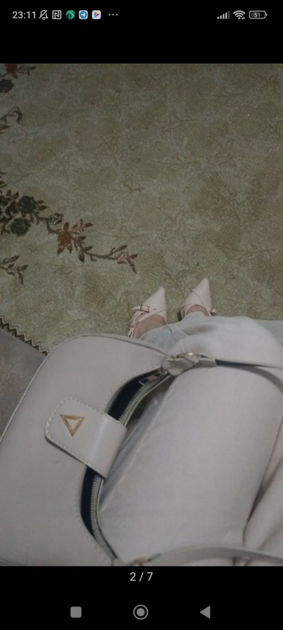 Bej Stiletto Topuklu Kadın Ayakkabı - Görsel 4