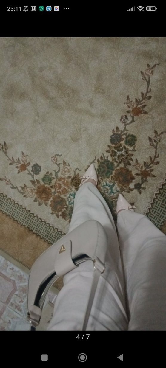 Bej Stiletto Topuklu Kadın Ayakkabı - Görsel 3