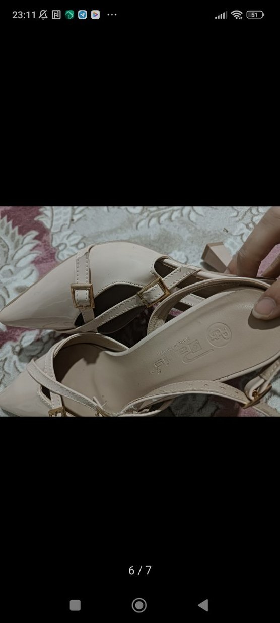 Bej Stiletto Topuklu Kadın Ayakkabı - Görsel 2