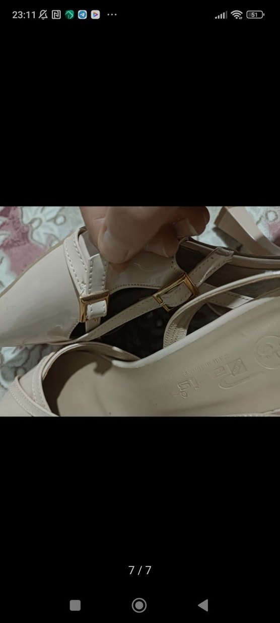 Bej Stiletto Topuklu Kadın Ayakkabı - Görsel 5