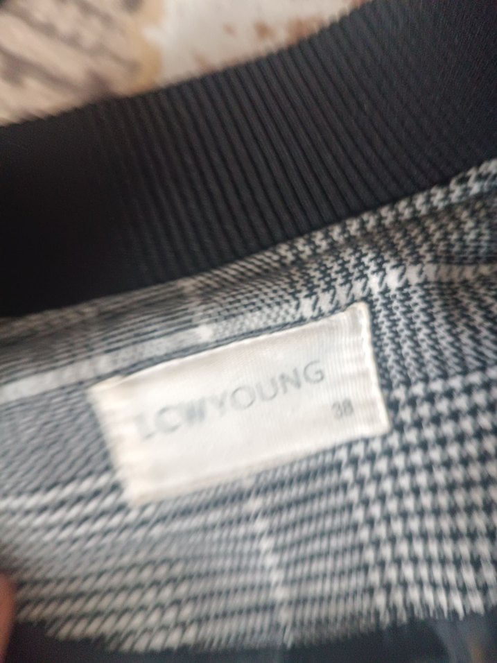 Ekose Desenli gri ceket - Görsel 5