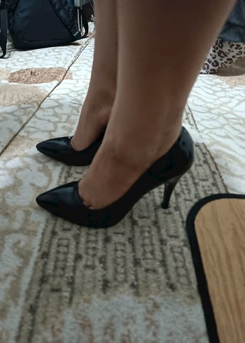 Klasik Siyah Stiletto - Görsel 5