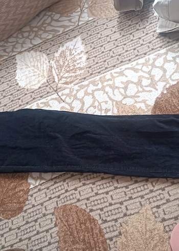 Kadın Siyah Denim Bol Kesim Pantolon - Görsel 3