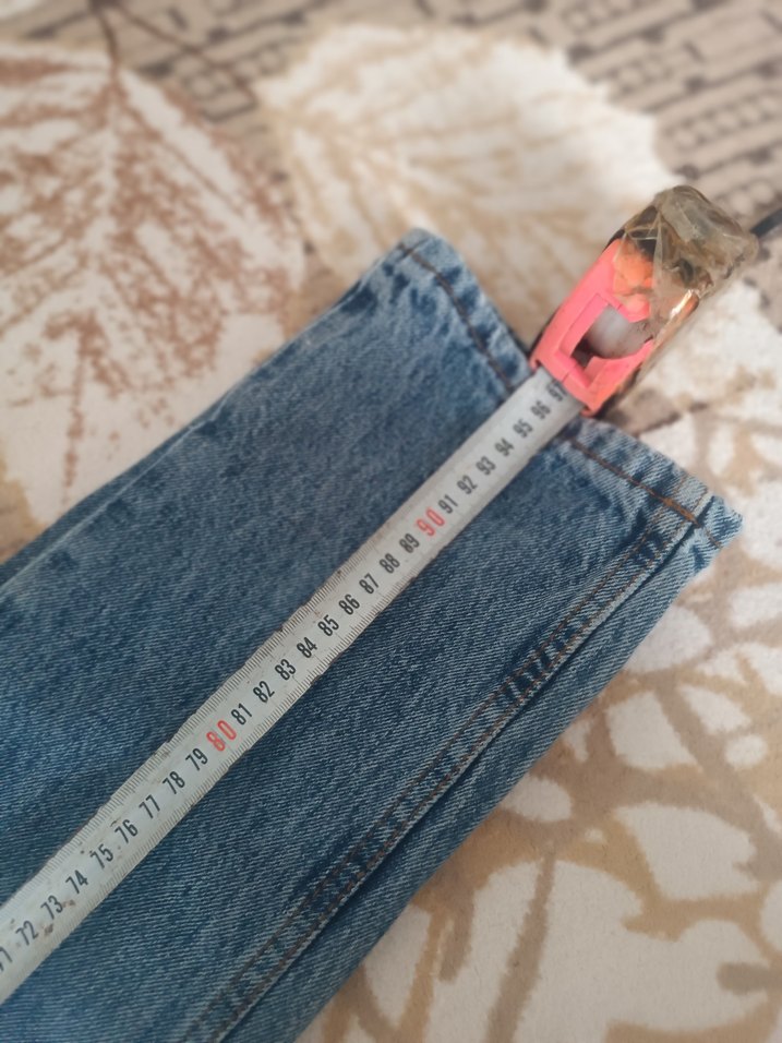 Gri Renkli Bol Kesim Kadın Kot Pantolon - Görsel 4