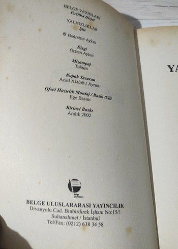 Bedrettin Aykin - Yalnızlıklar - Görsel 3