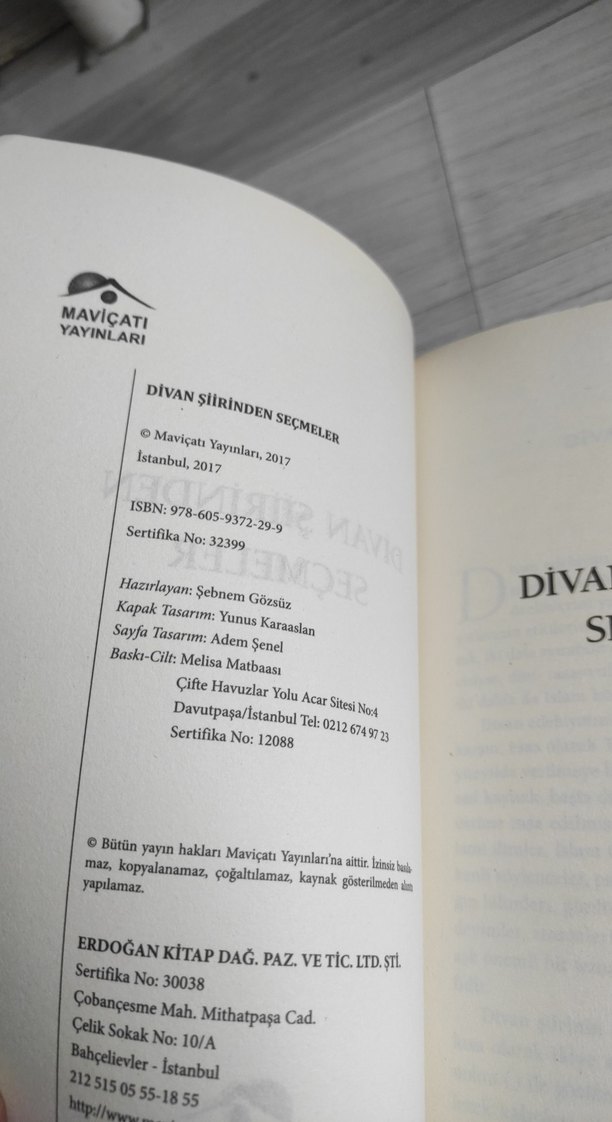 Divan Şiirinden Seçmeler Kitabı - Görsel 3