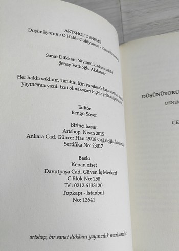 Düşünüyorum O Halde Gülüyorum - Cemal Borandağ - Görsel 3