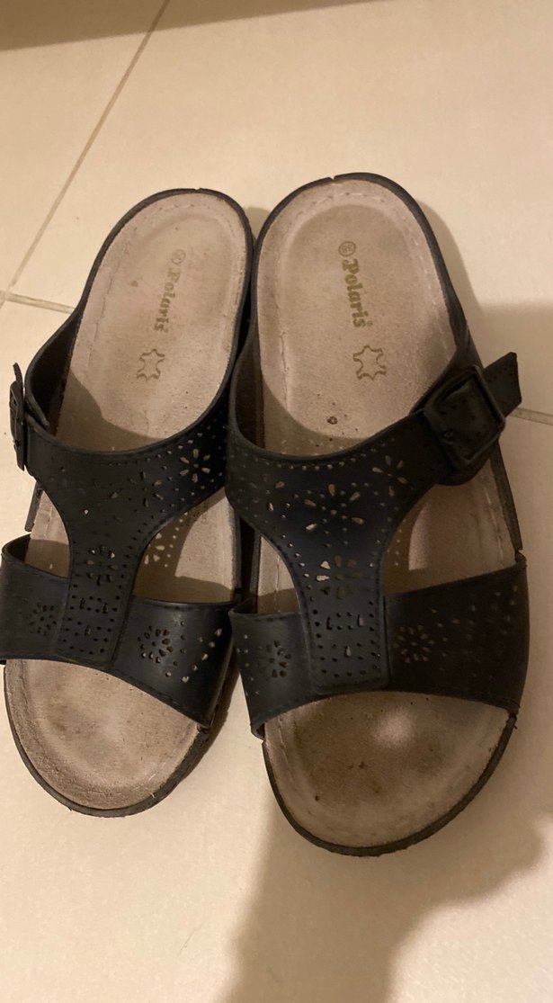 Siyah Tokalı polaris Terlik - Görsel 4