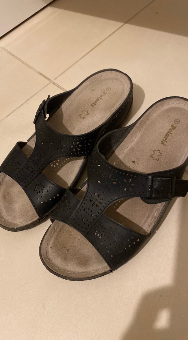 Siyah Tokalı polaris Terlik - Görsel 2