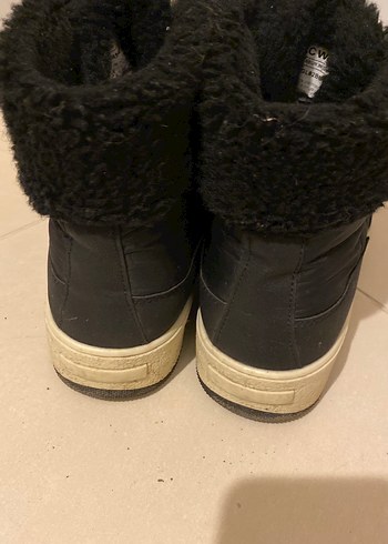 Kürklü Siyah Kadın Dolgu Topuk Bot - Görsel 4