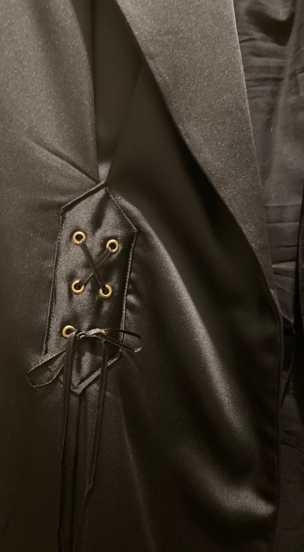 Siyah Kadın Saten Abiye Takımı - Görsel 4