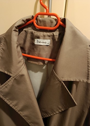 Bej Uzun Kadın Trençkot - Görsel 4