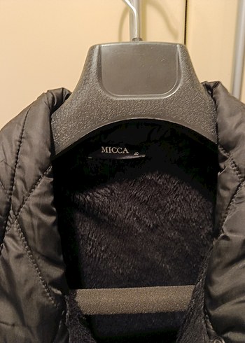 Micca Siyah Kadın Uzun Kaban - Görsel 7