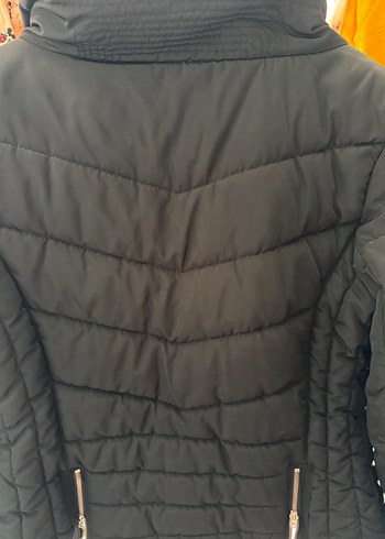 Gri Midi Kadın Kolsuz Kışlık Mont - Görsel 5