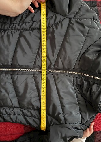 Gri Midi Kadın Kolsuz Kışlık Mont - Görsel 2