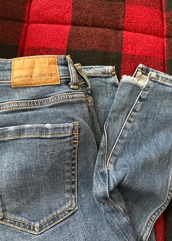 Kadın Kot Pantolon, Normal Boy, Tokalı - Görsel 3