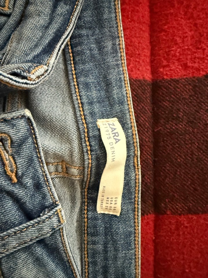 Kadın Kot Pantolon, Normal Boy, Tokalı - Görsel 2