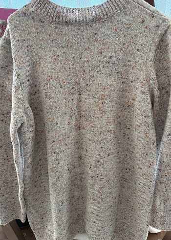 Bej Kadın Triko Bisiklet Yaka Kazak - Görsel 4