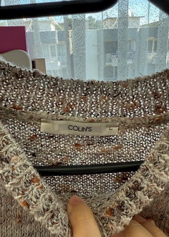 Bej Kadın Triko Bisiklet Yaka Kazak - Görsel 3