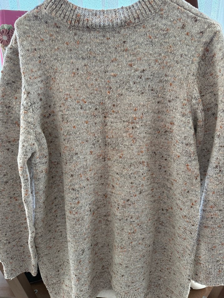 Bej Kadın Triko Bisiklet Yaka Kazak - Görsel 4