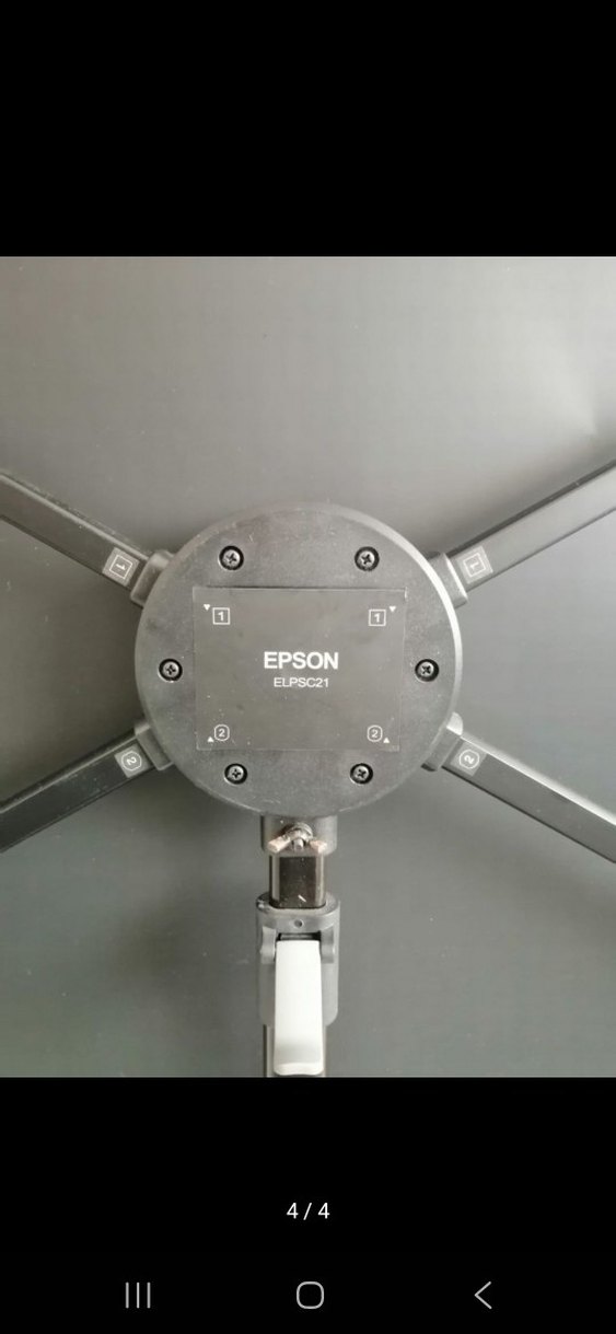 Gri Katlanabilir Projektör Ekranı - Görsel 2