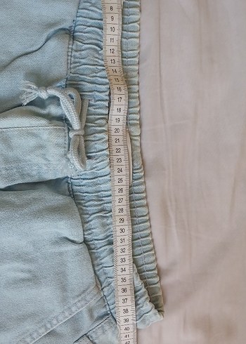 Açık mavi Erkek Loose Fit Denim Şort - Görsel 4