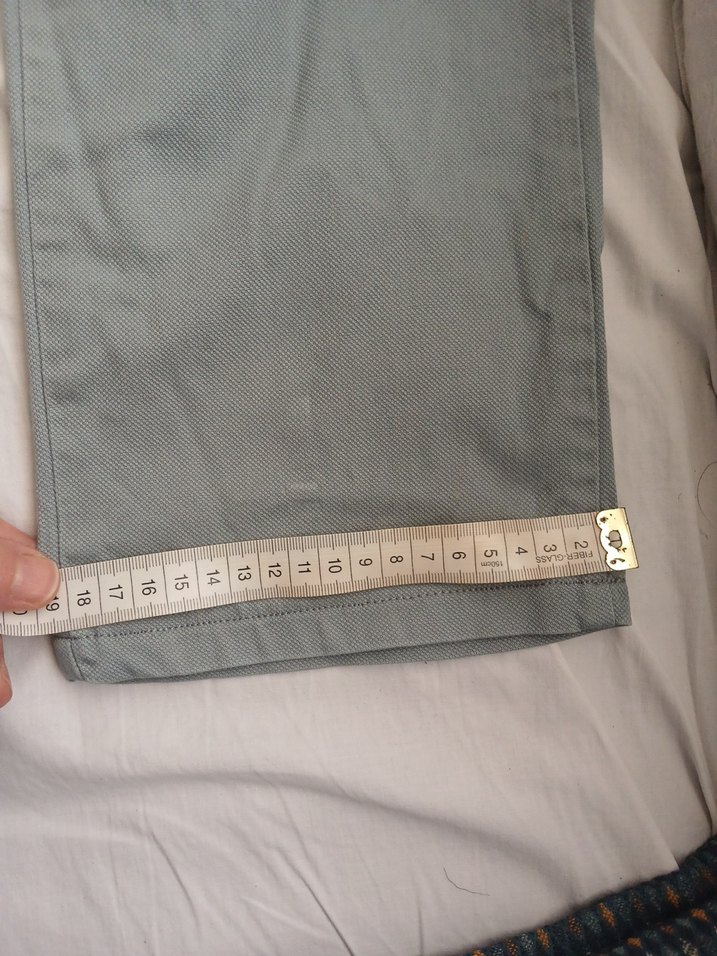 Açık mavi Kanvas Erkek Pantolon - Görsel 5