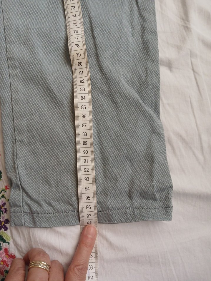 Açık mavi Kanvas Erkek Pantolon - Görsel 3