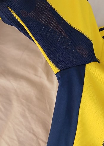12-13 yaş Erkek Sarı Lacivert Çizgili Fenerbahçe Forma - Görsel 7