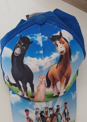 Çocuklar için renkli at temalı şapka