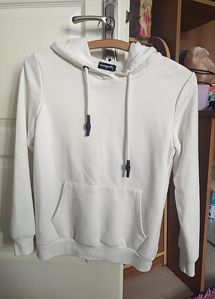 Beyaz Sweatshirt S beden 