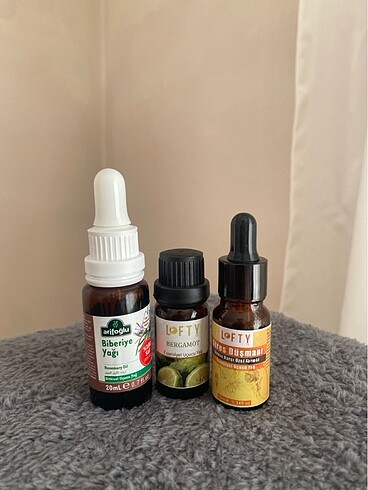 Biberiye, bergamot ve stres karşıtı karışım uçucu yağlar