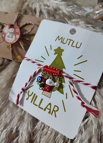 İpli Yeni Yıl Temalı Charm Bileklik 