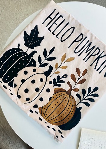 Bohem sonbahar balkabağı  Baskılı yastık Kılıfı - Görsel 4