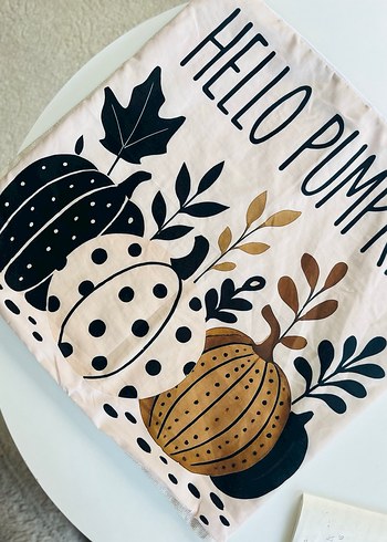 Bohem sonbahar balkabağı  Baskılı yastık Kılıfı - Görsel 2